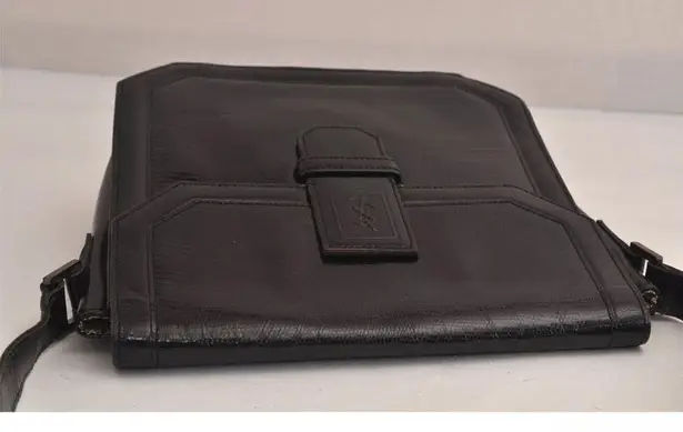 Yves Saint Laurent Black Leather Shoulder Crossbody Bag