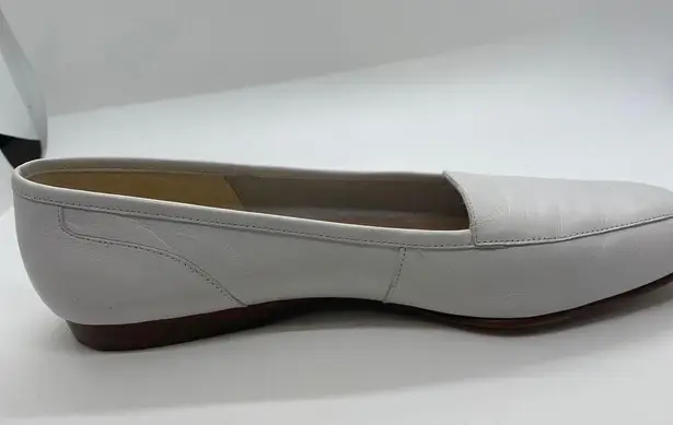 Enzo Angiolini White Liberty 25 leather Loafers Flats womens sz 8N