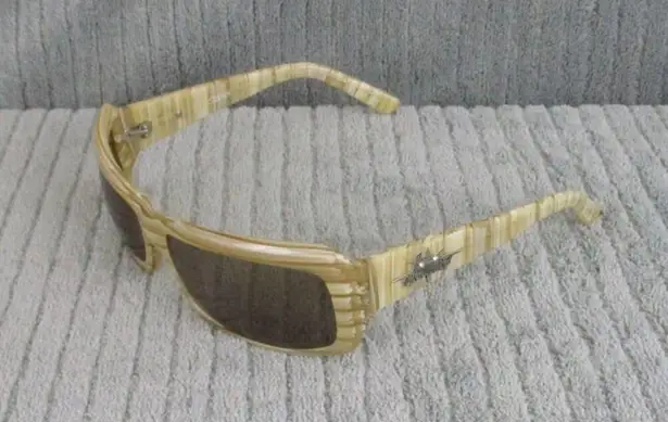 New Divine Eyewear Crush Tan Horn/Amber Sunglasses NWT Women's
