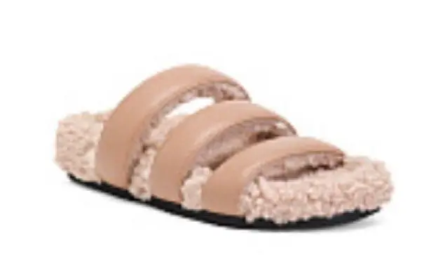 ROAM Women's Cozy Tan Slide Sandals Size 9 thumbnail 1