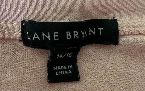 Lane Bryant  Sweatshirt Womens 14/16 Blush Pink I am Intelligent Inspirational