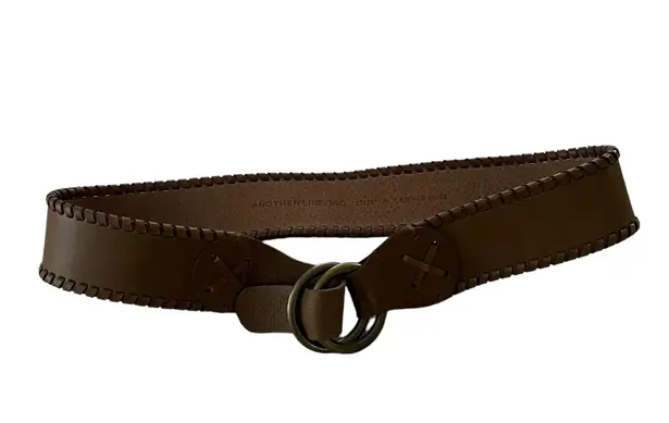 Another Line Inc Wide Hipster Leather Belt, Sz M