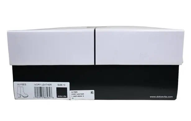 Dolce Vita Womens 10 Ulyses Platform Bootie in Ivory Leather NEW