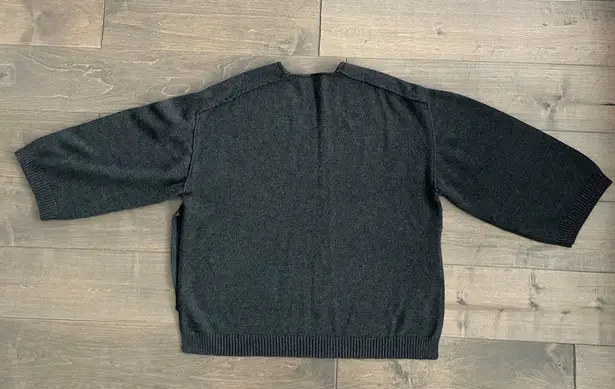 Oak + Fort Oversized Charcoal Gray Knit Shirt