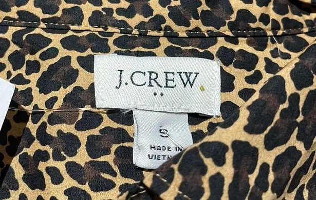 J.Crew NWT  Slim Perfect Shirt In Leopard Print - Image 5