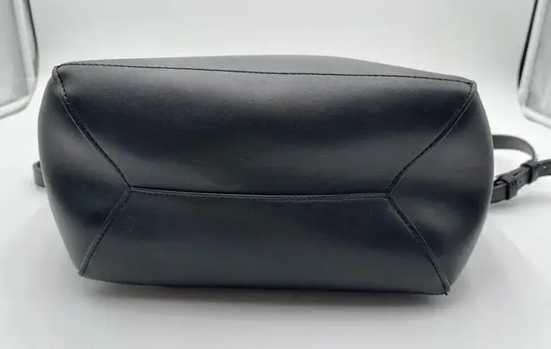 Bromen Vegan Leather Hobo Shoulder Crossbody Handbag Black