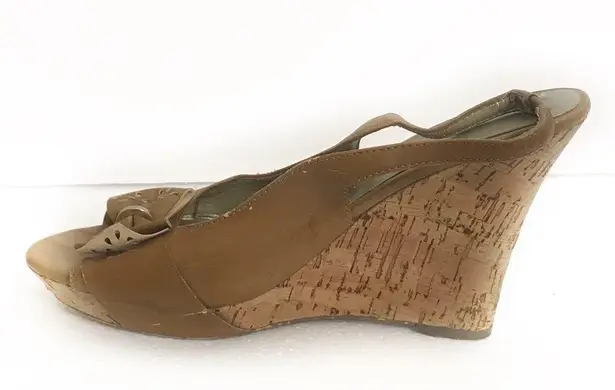 Guess  Nude Wedge Sandal Heels Size 9