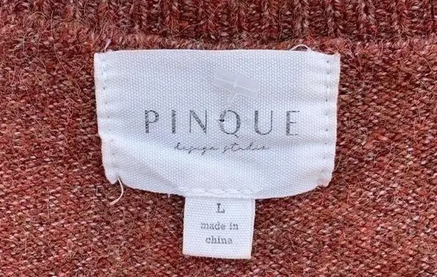 Pinque striped Crew Neck Striped Pullover Sweater SZ L multicolor fall Gray Size L