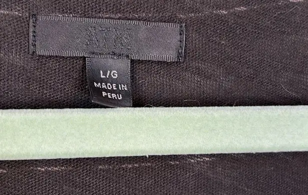 ATM Anthony Thomas Melillo Slub Jersey Striped Tank Dress Size L Black Size L