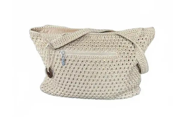 The Sak Crochet Beige Shoulder Bag