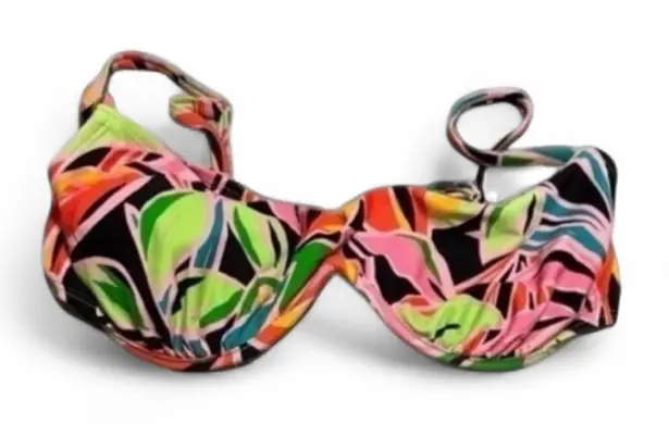 Wild Fable New  Bralette Bikini Medium Green Tropical - Image 1