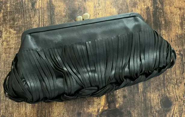 Sondra Roberts | braided clutch handbag.