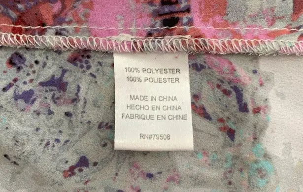 Violet+Claire Abstract Rose Sleeveless Blouse