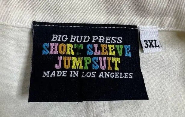 Big bud press pale yellow jumpsuit Sz 3X