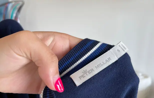 Peter Millar Bel Air Country Club Golf V Neck Preppy Sweater