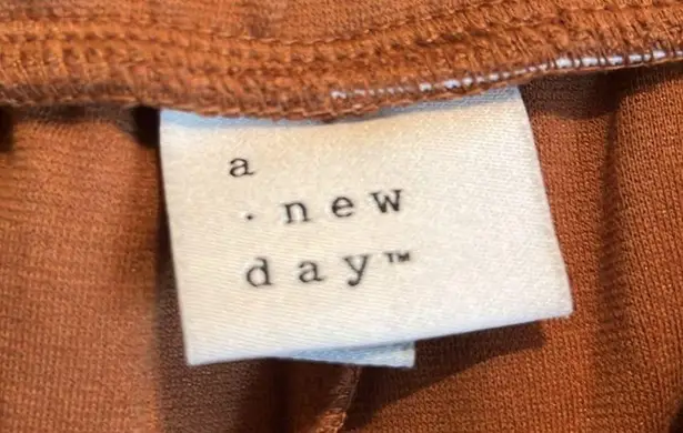 A New Day  | Light Brown Pleated Joggers Sweats w/ Side Pockets Size XL