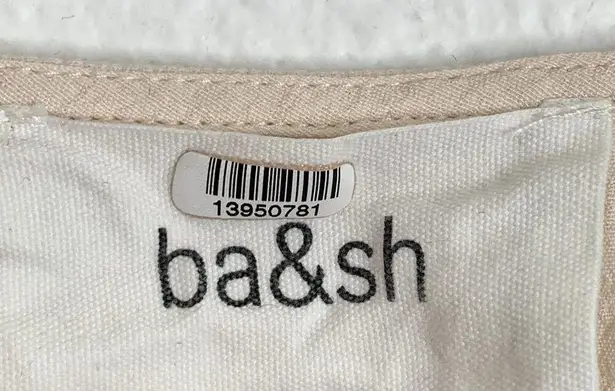 Ba&sh Fani Ruffle-trimmed Crepe Top in Cream