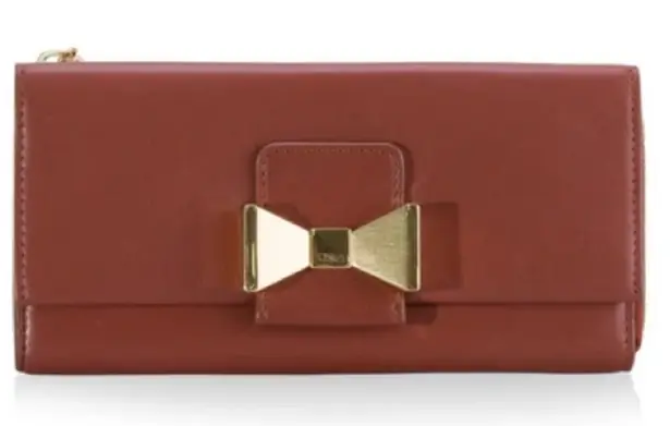Chloé Chloe Leather Bobbie Cognac Wallet per-owned
