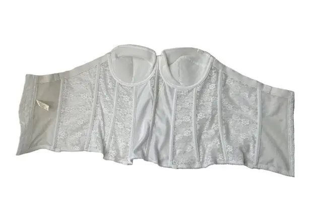 Dominique Colette Underwire Strapless Bustier 8949 White Size 40C