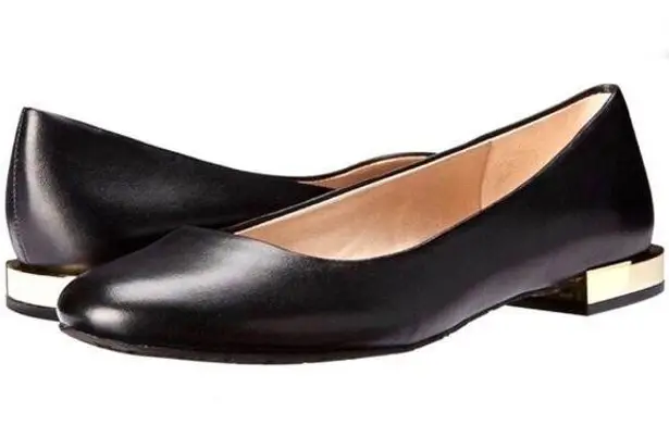 Tahari  Black Ranma Flats Sz 10M