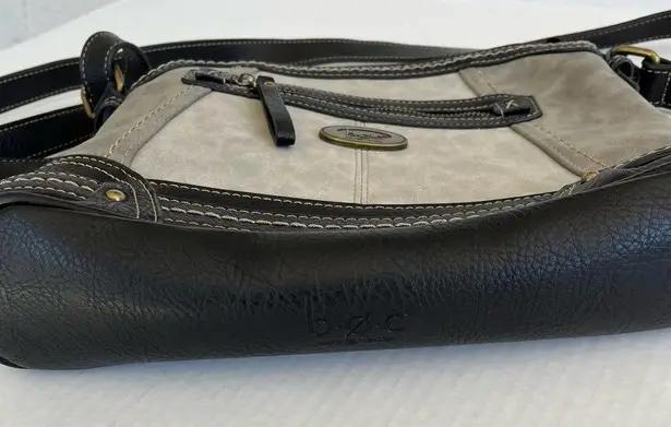 Dove BOC Cronton Crossbody Bag /Gray and Black Medium Purse