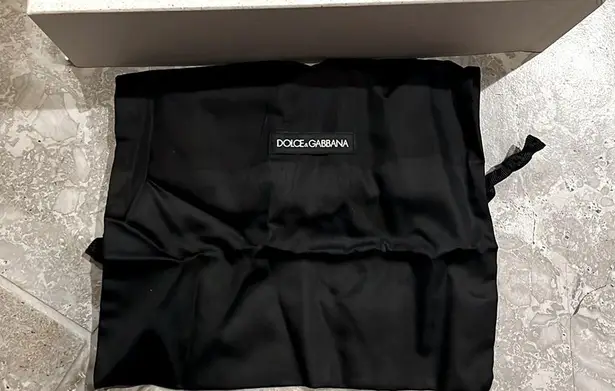 Dolce & Gabbana Rubber beachwear sliders with DG logo Size 35, New in Box