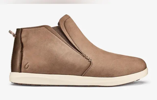 OluKai Hawai‘iloa Manu Hope Taupe Waterproof Boots Size 8 (EU 38) RUN SMALL EUC Tan