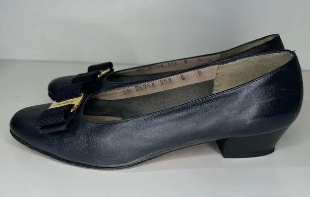 Salvatore Ferragamo Vintage Vara Leather Pump Heels