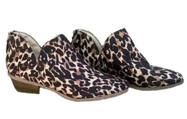 Caslon Kenneth Cole Leopard Print Ankle Booties women’s Sz 7 EUC