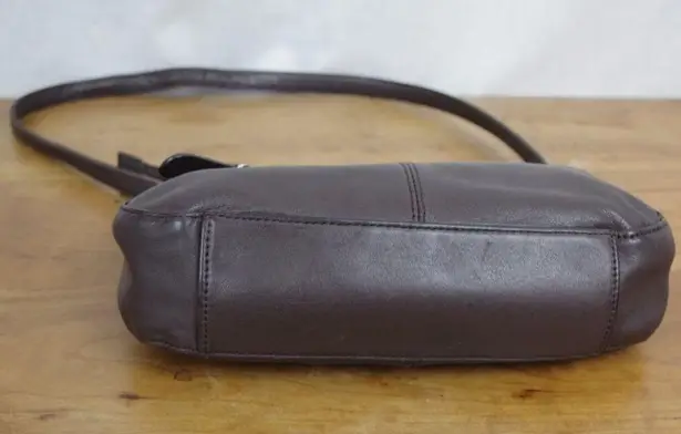 Stone Mountain Small Brown Leather Shoulder Bag Purse