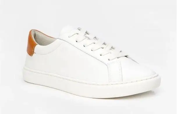 J. McLaughlin Angelique Leather White Sneakers Sz 8.5