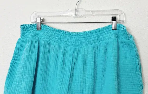 Aerie [] Turquoise Gauzy Lightweight High Waist Pool to Party Shorts NWT Size XL