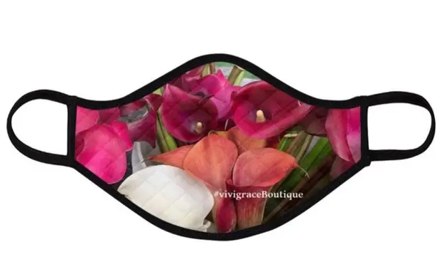 VivigraceBoutique Original• Santa Monica inspired Calla Lillies face mask
