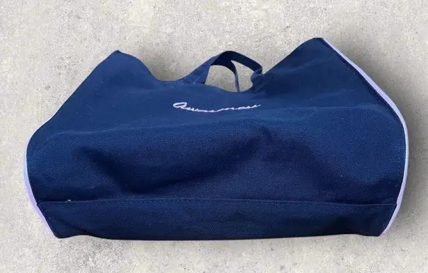 Breast Cancer Awareness Pink Ribbon Canvas Tote Bag Black