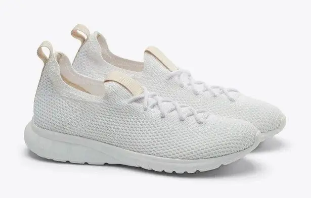 Nisolo NWB Women's Athleisure Eco-Knit Sneaker White Size 7 US
