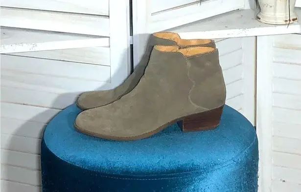 Sole Society Suede Leather Tan Ankle Boots Size 9.5