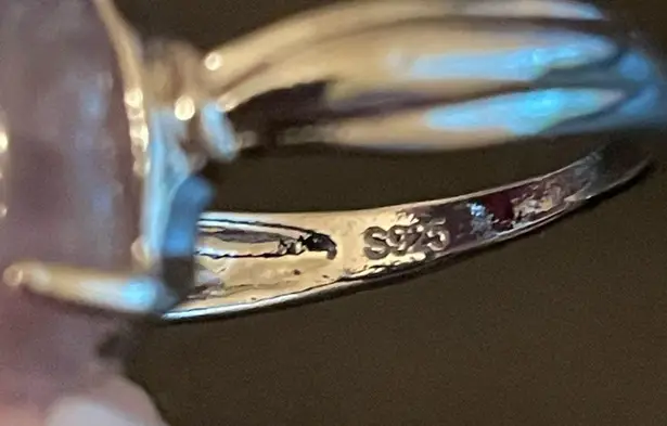 Amethyst Purple S925 silver women ring size 8.5