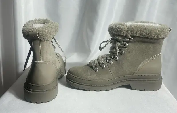 Splendid Yvonne New Women's Size 9.5 Suede Laced Hiking Boots Combat Outdoors Gray