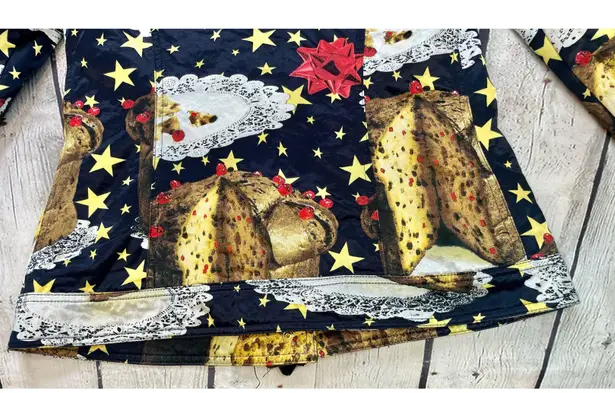 Moschino Rare Jeans Vintage Panettone Holiday Jacket