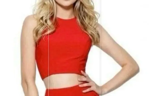 Sherri Hill  Red Two-Piece Prom Dress - Image 1