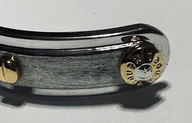 Henri Bendel SCREW YOU BABY
Cuff Bracelet Silver and Gold Screw