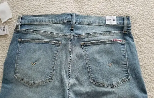 Hudson Jeans Hudson Natalie Midrise Slim Boyfriend Crop Honey Bee Blue Jeans WOMENS SIZE 28