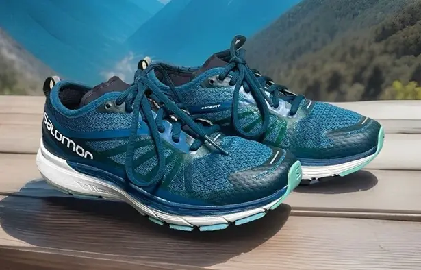 Salomon Sonic Ra Pro 402426 Women's Green Running Shoes Size 7