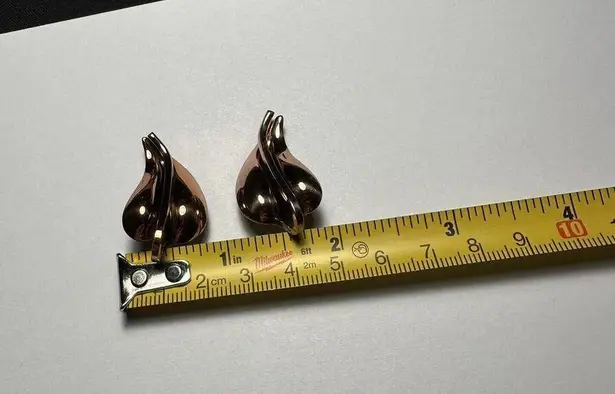 Signed Renoir Vintage Copper Clip On Clip