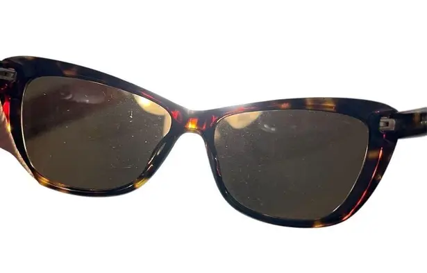 Mugler Women's Geometric Tortoise Shell Sunglasses Brown Lens UV400 Cat Eye - Image 7