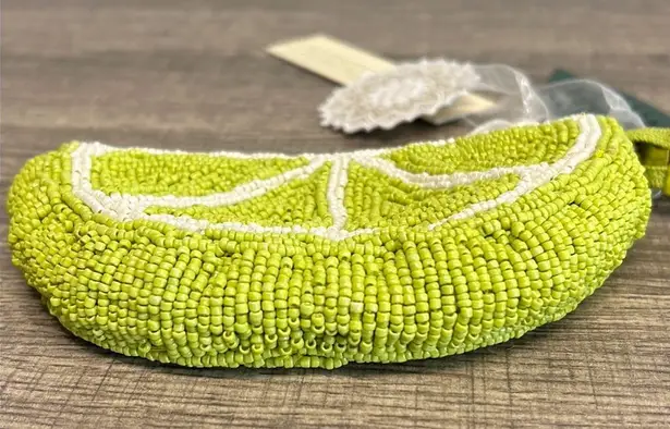 Lime Beaded Bag Pouch šāš© Green