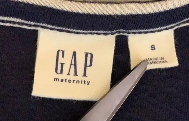 Gap  Maternity Long Sleeve Striped T-Shirt Dress Size Small