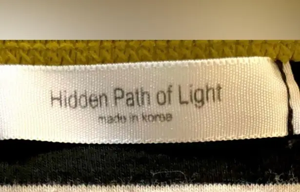 Hidden Path of Light Striped Trendy Mini Dress Long Sleeves/Made in Korea Black