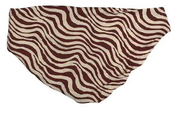 ANDIE  Swim Bottom Women Sz L Hipster Bikini Stripe Feminine Resort Retro Y2K NWT