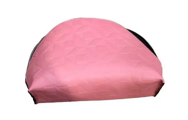 Ulta pink geometric pattern makeup bag Zipper cosmetic bag travel toiletries